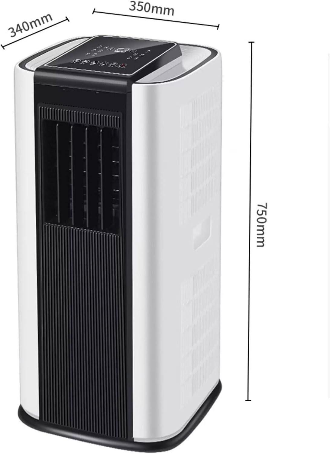 GENERIC Climatiseur Mobile 4 En 1 Avec Réservoir D'eau Refroidisseur D'air Couverture Jusqu'à 35 M² Climatiseur Sans Unité Extérieure Pour Maison Bureau Chambre