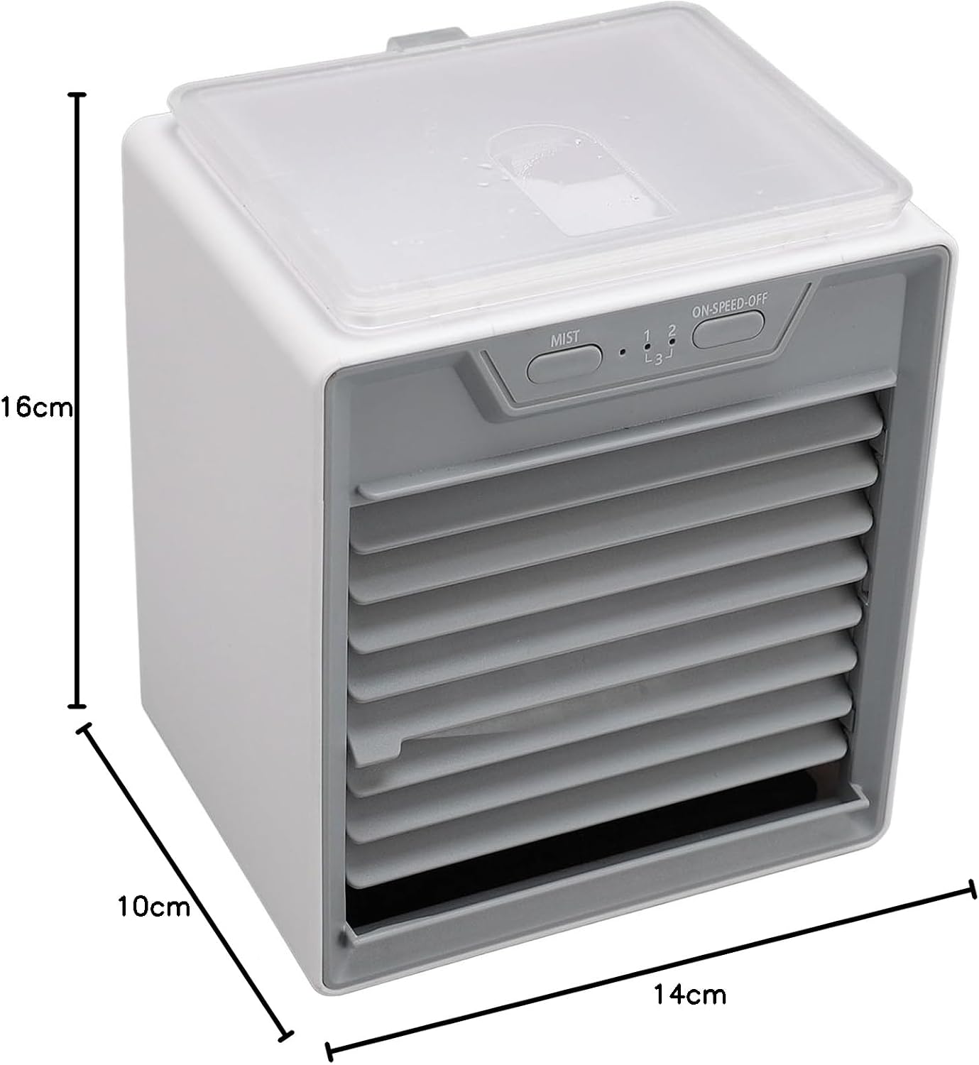  Jectse REFROIDISSEUR D'AIRS PAR ÉVAPORATION, Ventilarice De RefroidIlement Portable Avec Atomiseur à Ultrasons, Mode Brise, 2 Niveaux De Brume, 3 Visses De Ventilateur, Minuterie Et