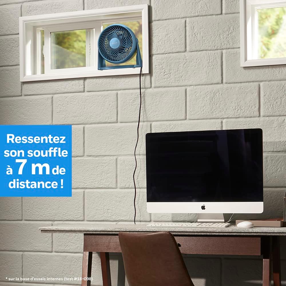 Honeywell Ventilateur TurboForce Power (fonctionnement Silencieux Pour Rafraîchissement, Inclinaison Variable à 90°, 3 Vitesses, Option De Fixation Murale, Ventilateur De Table) HT900NE4