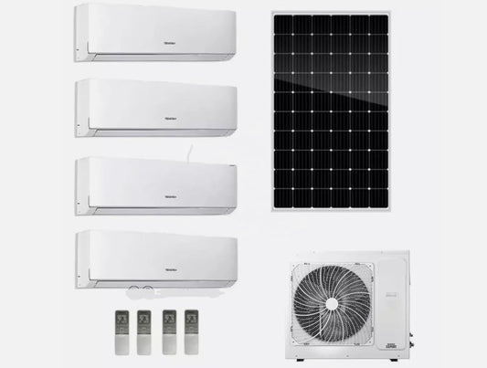 GENERIC Onduleur Solaire 42000BTU Multi 24k Zones Split Climatiseur Et Chauffage – 2 Zones