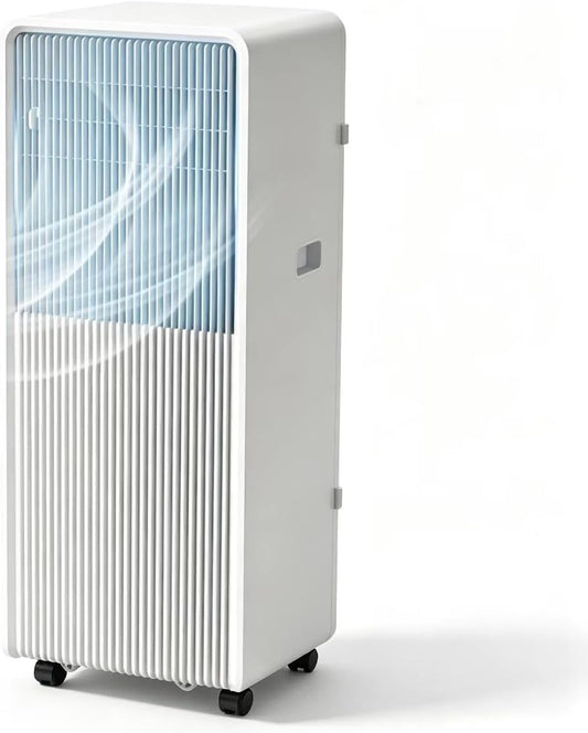  10000 BTU Climatiseur Portable, 500 Sq Ft Déshumidificateur De Refroidissement Et Ventilateur, Efficacité énergétique R290, Mode De Sommeil Silencieux, Télécommande Numérique, Auto-diagnostic Pour Cha