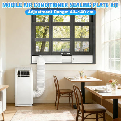  4PCS Kit Calfeutrage Climatiseur Mobile, 130&150mm Universel Kit Fenêtre Climatiseur Mobile