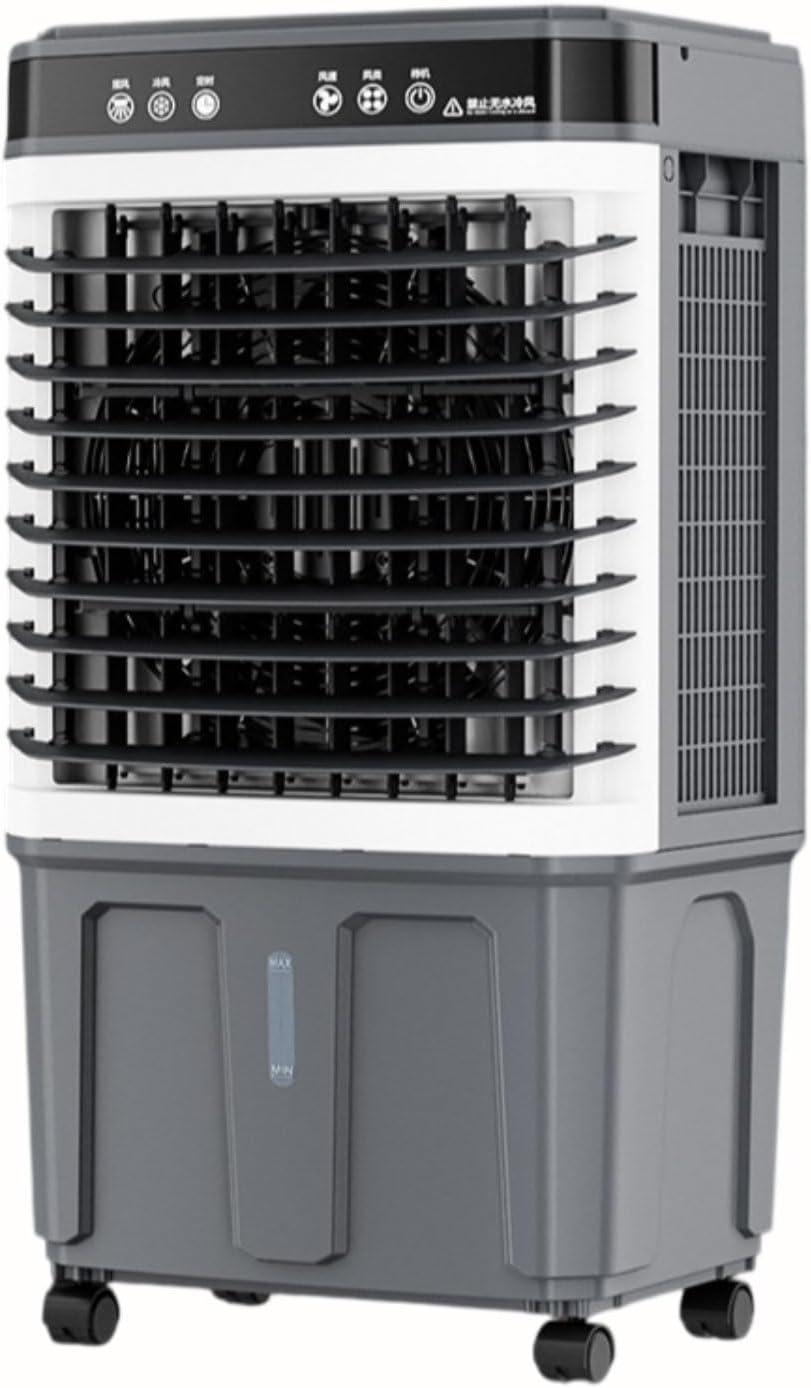 GENERIC Refroidisseur évaporatif Portable Avec Grand Réservoir, Oscillation De 120°, Fonctionnement Silencieux à Partir De 30dB, économie D'énergie Pour La Terrasse Et Le Bureau, Aucun Tuyau Nécessaire