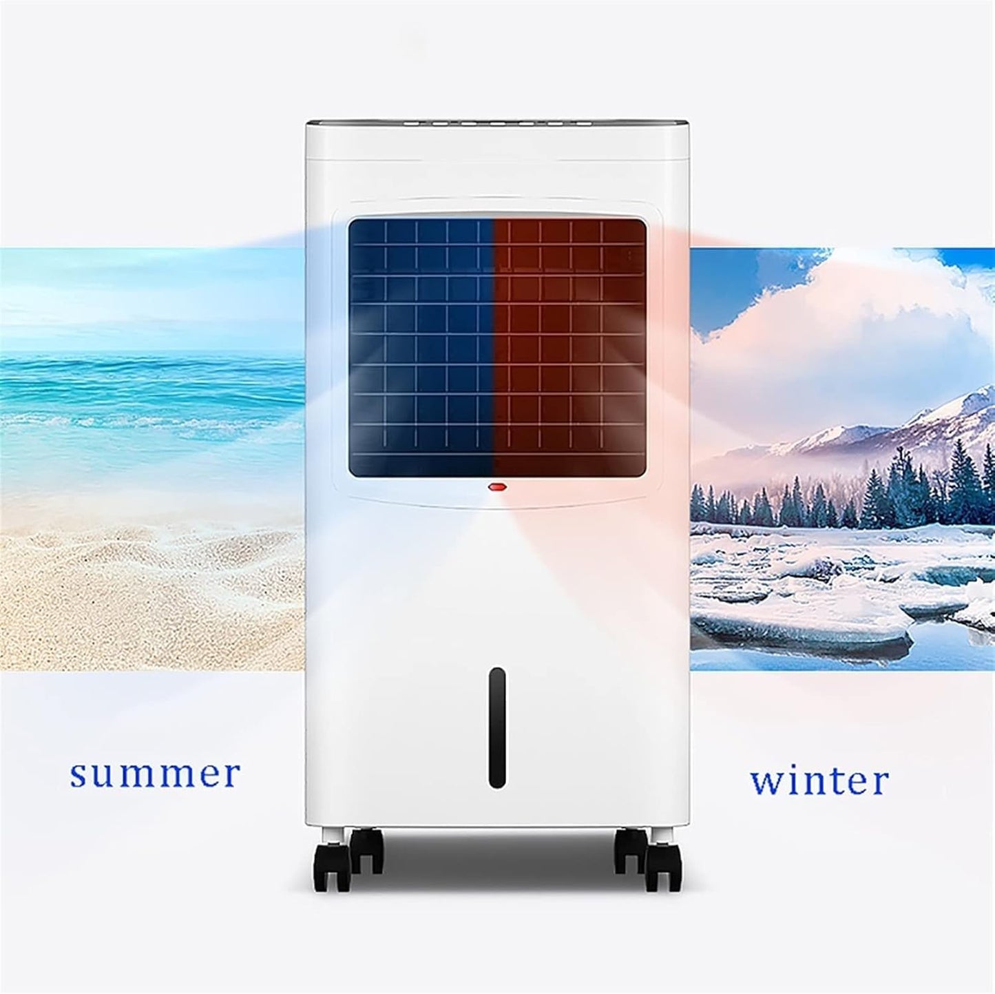 GENERIC Refroidisseur D'évaporation Portable Avec Télécommande - Unité De Refroidissement Et De Chauffage Mobile Efficace Pour L'intérieur Et L'extérieur