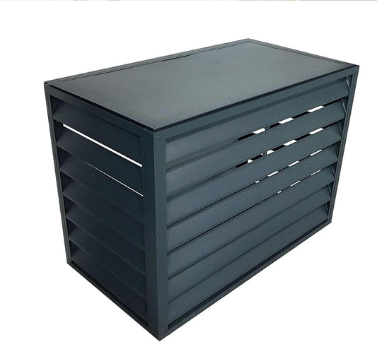  Housse De Protection Pour Climatiseur D'extérieur En Aluminium Robuste, Antivol, Réduction Du Bruit, Résistante Aux Intempéries, Convient à La Plupart Des Unités Extérieures, Idéale Pour Une