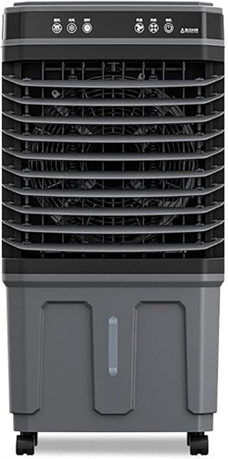 GENERIC Climatiseur Portable, Refroidisseur Par évaporation Avec Télécommande, Minuterie 12h, 3 Vitesses, Oscillation à 120° Pour Intérieur, Cuisine, Chambre à Coucher