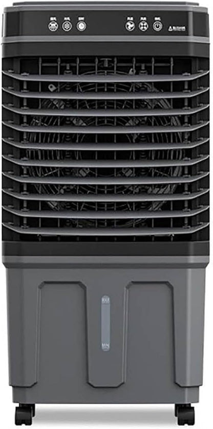 GENERIC Climatiseur Portable, Refroidisseur Par évaporation Avec Télécommande, Minuterie 12h, 3 Vitesses, Oscillation à 120° Pour Intérieur, Cuisine, Chambre à Coucher
