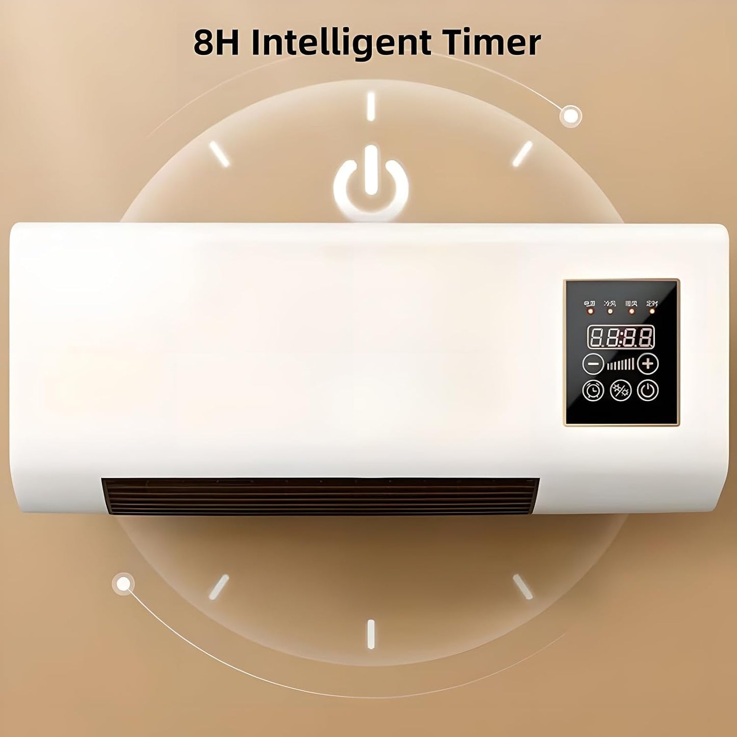  Ventilateur De Climatiseur Portable Mural Avec Télécommande - Unité à Fente Ultra-puissante, Mini Système De Refroidissement Mobile Pour La Maison Et Le Bureau
