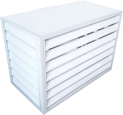 GENERIC Housse En Aluminium Pour Climatiseurs Mini Unités Séparées, Résistante Aux Intempéries Et Au Vol, Protection Extérieure Durable Pour Pompes à Chaleur Et Unités De Climatisation, Bouclier En Aluminium