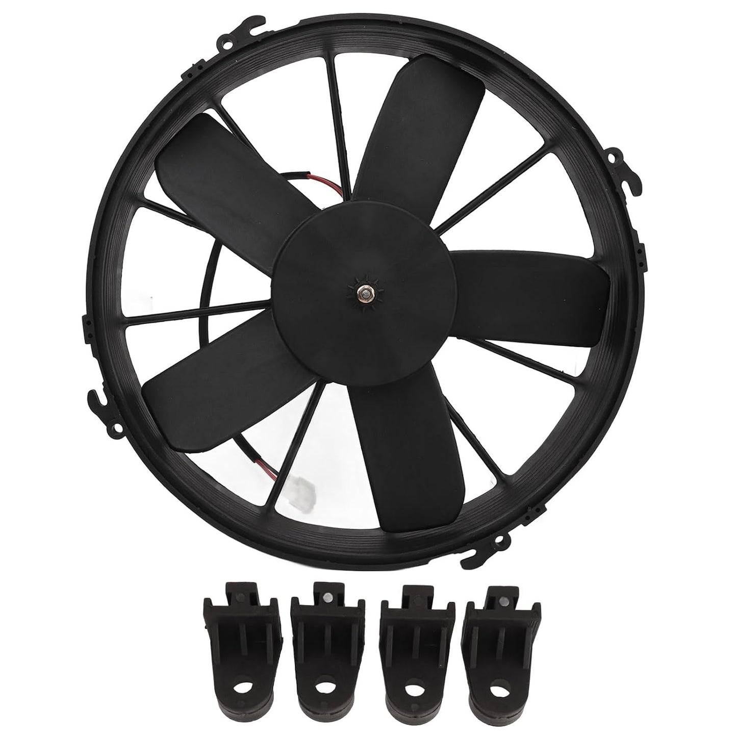  Yctze Ventilateur De Refroidissement De Climatiseur De Voiture Haute Performance 24 V – Design Fin à 5 Pales à Faible Bruit Améliore Puissamment Le Refroidissement Des Véhicules, Camions Et Bus Avec