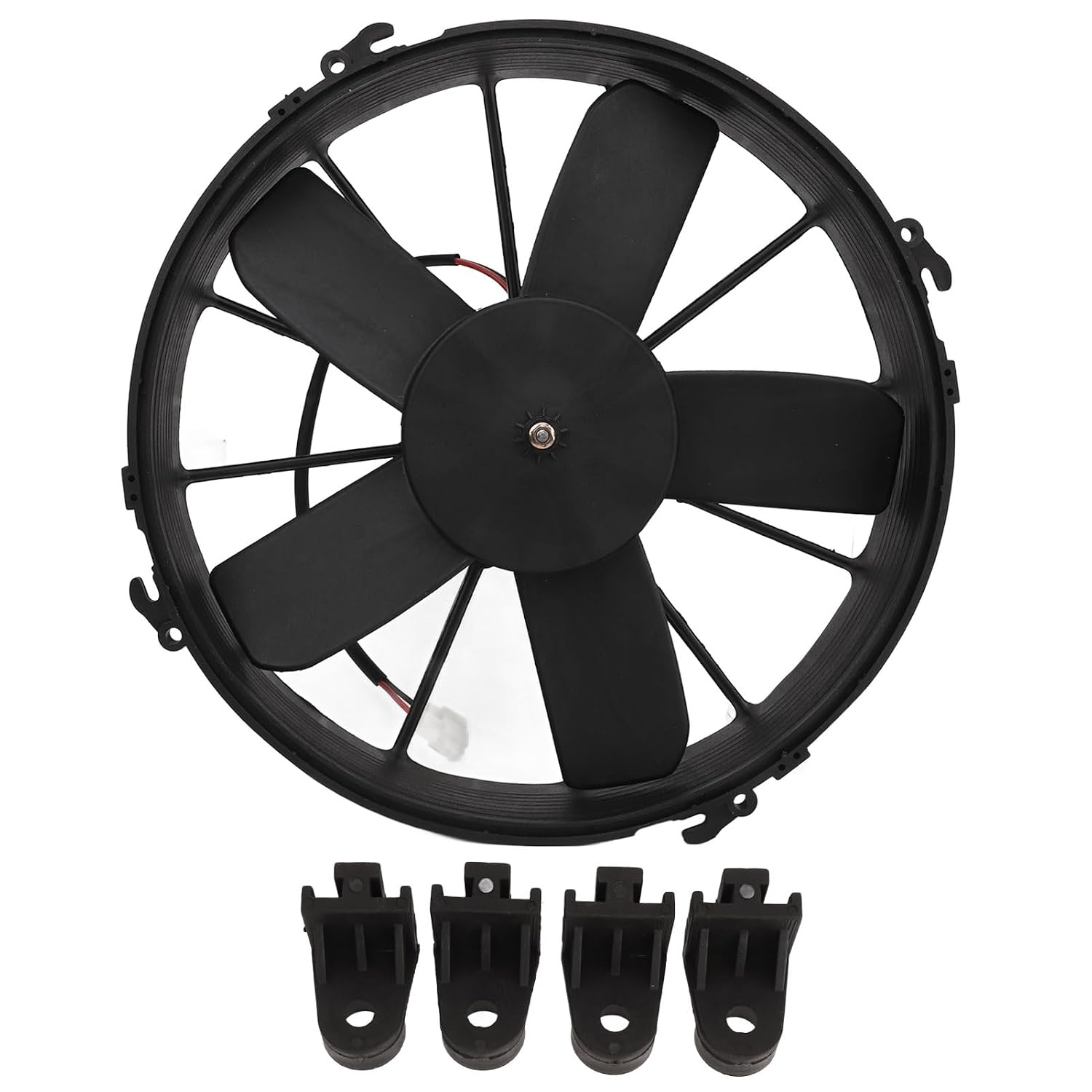  Yctze Ventilateur De Refroidissement De Climatiseur De Voiture Haute Performance 24 V – Design Fin à 5 Pales à Faible Bruit Améliore Puissamment Le Refroidissement Des Véhicules, Camions Et Bus Avec
