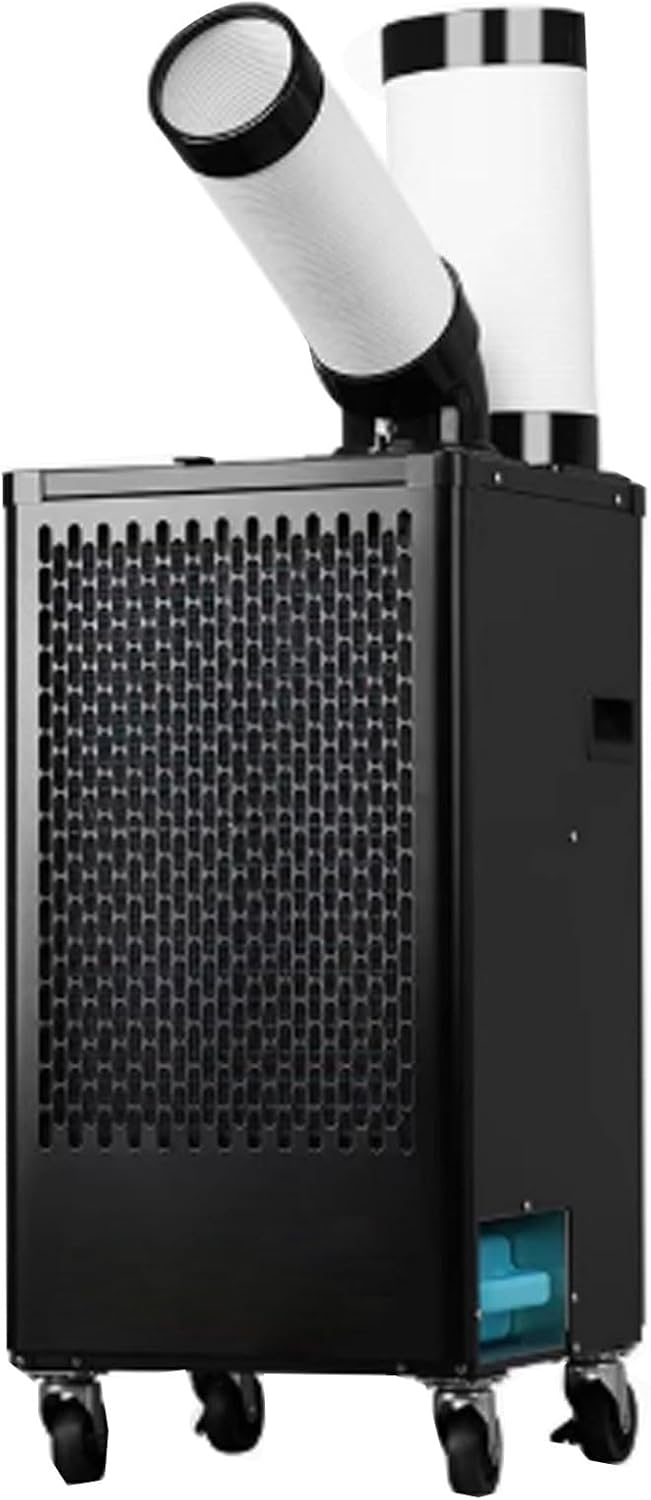GENERIC Rafraîchisseur D'air Par Évaporation À Usage Commercial 220 V Climatiseur Mobile 5 L/7 L/13 L Grand Réservoir D'eau Conduit D'air Orientable Et Extensible(43 * 49.3 * 94.4cm)