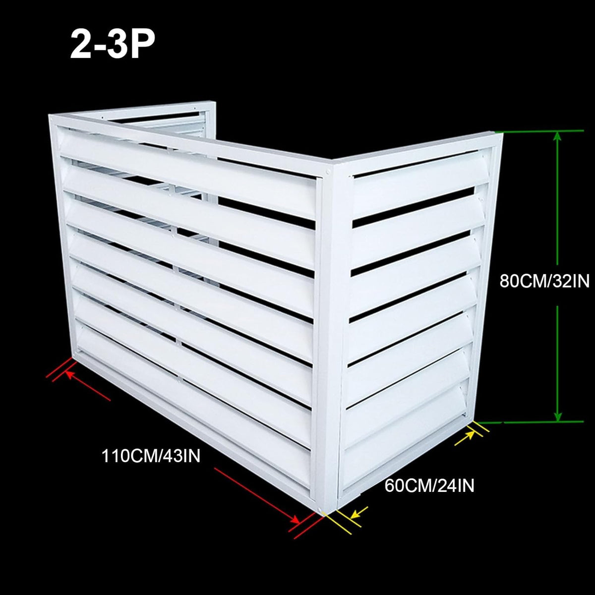 GENERIC Housse De Protection Pour Climatiseur D'extérieur – Protection En Aluminium Pour Pompe à Chaleur Résistante Aux Intempéries Pour Unités Extérieures, Cachette élégante Pour Unité De Climatisation