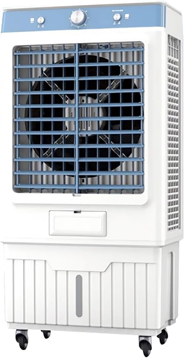  Refroidisseur D’air Évaporatif Portable Pour Chambre, Refroidissement Swamp Avec Réservoir D’Eau 20–40L, 3 Vitesses, Oscillation 120°, Pour Maison Et Bureau