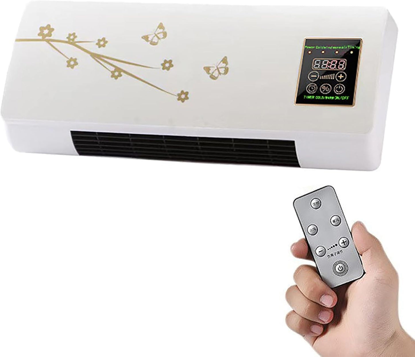  Ventilateur De Climatiseur Portable Mural Avec Télécommande - Unité à Fente Ultra-puissante, Mini Système De Refroidissement Mobile Pour La Maison Et Le Bureau