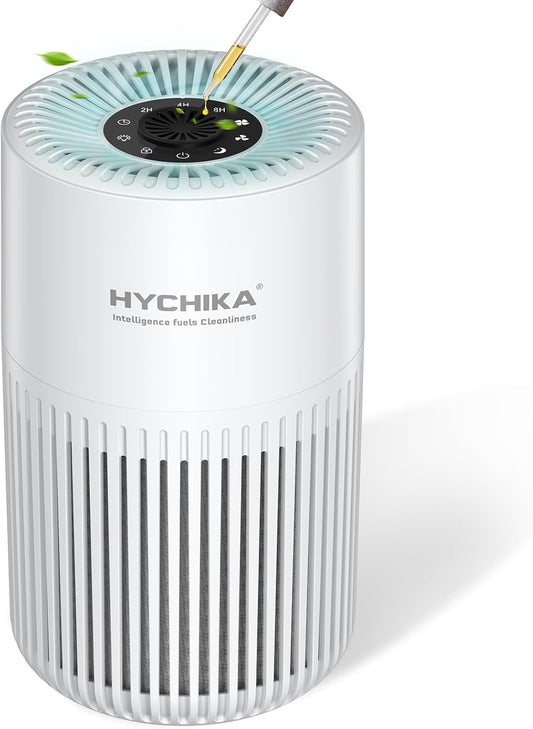  Purificateur D'Air Chambre - Filtration Efficace Contre Allergies Et Odeurs, Silencieux, Avec Éponge D'Aromathérapie, 10W Économie D'Énergie, CADR 95, Air Purifier HEPA Pour Maison Bureau