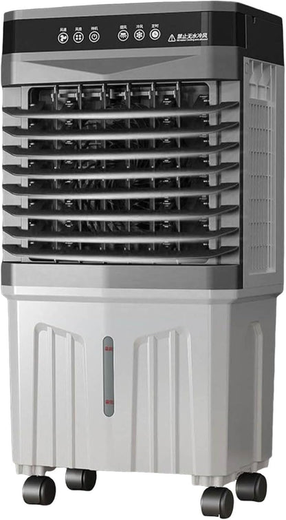  Refroidisseur D'air évaporateur Mobile 3 En 1 Avec Grand Réservoir D'eau, 3 Niveaux De Ventilateur Et Minuterie (12 Heures), Oscillation Silencieuse (120°) Pour Chambre à Coucher, Bureau Et Salon