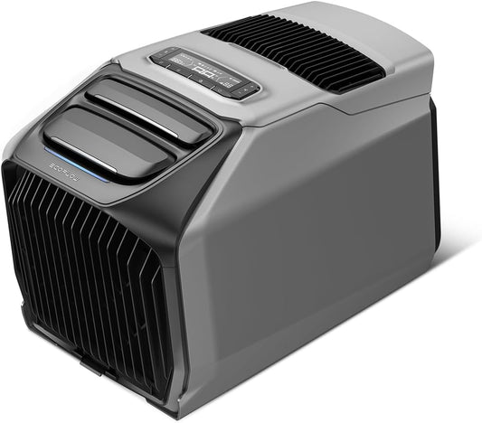  Climatiseur Portable EcoFlow WAVE 3, Refroidissement 6100 BTU, Chauffage 6800 BTU, Charge Rapide 1000W En 75 Mins, Autonomie De 8h, Contrôle Via Application, Idéal Pour Camping, Tentes, RVs,SUVs