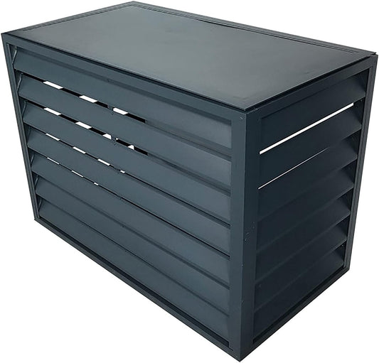 GENERIC Housse De Climatiseur En Aluminium Toutes Saisons – Protection Extérieure Pour Unités Centrales De Climatisation Et Boîtiers à Ordures – Design à Persiennes Autonomes – Bouclier Résistant Aux