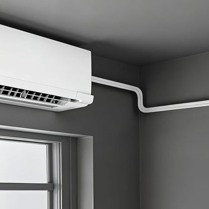  VEVOR Kit Liaison Frigorifique Tuyau En Cuivre Mini-split 9,5 Mm 15,9 Mm Diamètre Extérieur, 15,2 M Longueur, Bobine Isolée PE Blanc Épais 9,5 Mm Avec Écrous, Raccords, Pour Mini Climatiseurs Split