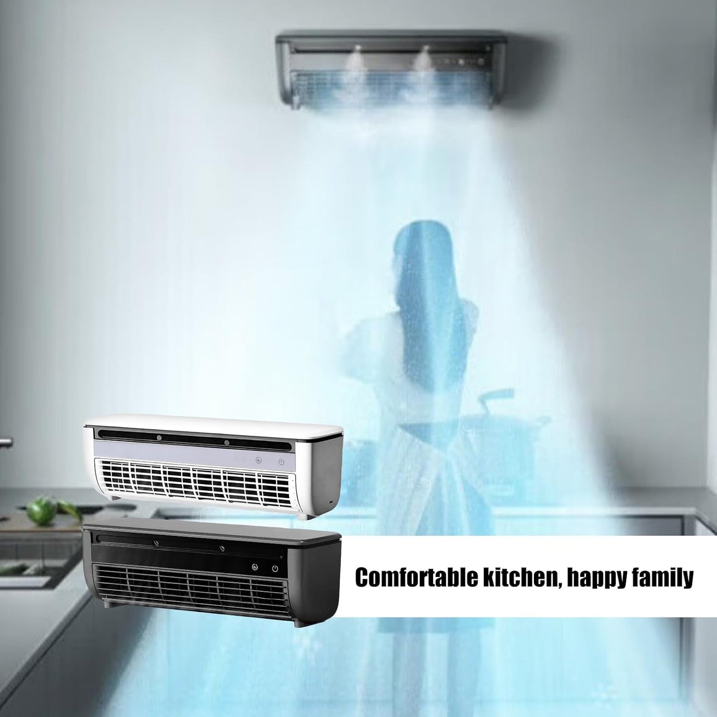  Ventilateur De Climatisation Par évaporation Portable, Télécommande Et Option De, Batterie 6000 MAh Pour Chambre à Coucher, Cuisine, étude, Ventilateur De Refroidissement à Batterie