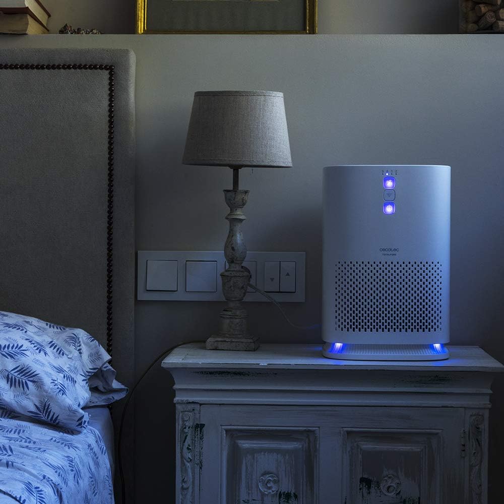  Cecotec Purificateur D'air TotalPure Connected 7500 Connected Purificateur D’air Avec 600 CADR, 200 M3 De Surface Couverte, écran LED Et Contrôle Via Wi-Fi. (1500 Connected)