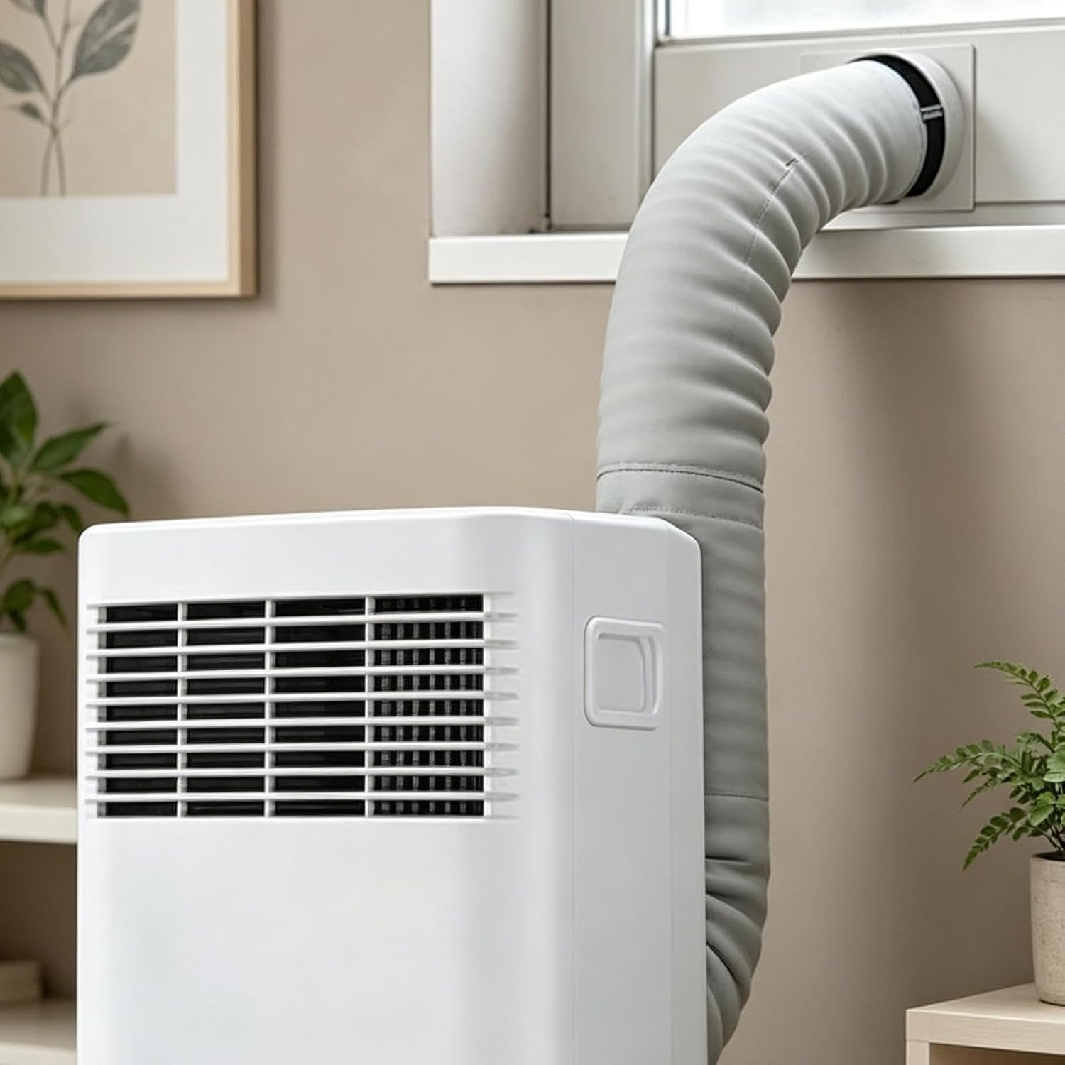  Housse Pour Tuyau De Climatiseur Portable,3 Sangles Réglables | Gaine Isolante Tuyau Mobile- Installation Simple Et Rapide,Compatible Avec Les D'évacuation D'un Diamètre De 5 Et 5,9 Pouces