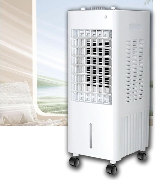  Refroidisseur D'air Par évaporation, Climatiseur Mobile Compact à 3 Vitesses De Ventilation, Oscillation Grand Angle, Idéal Pour Chambre, Bureau Ou Pièce.
