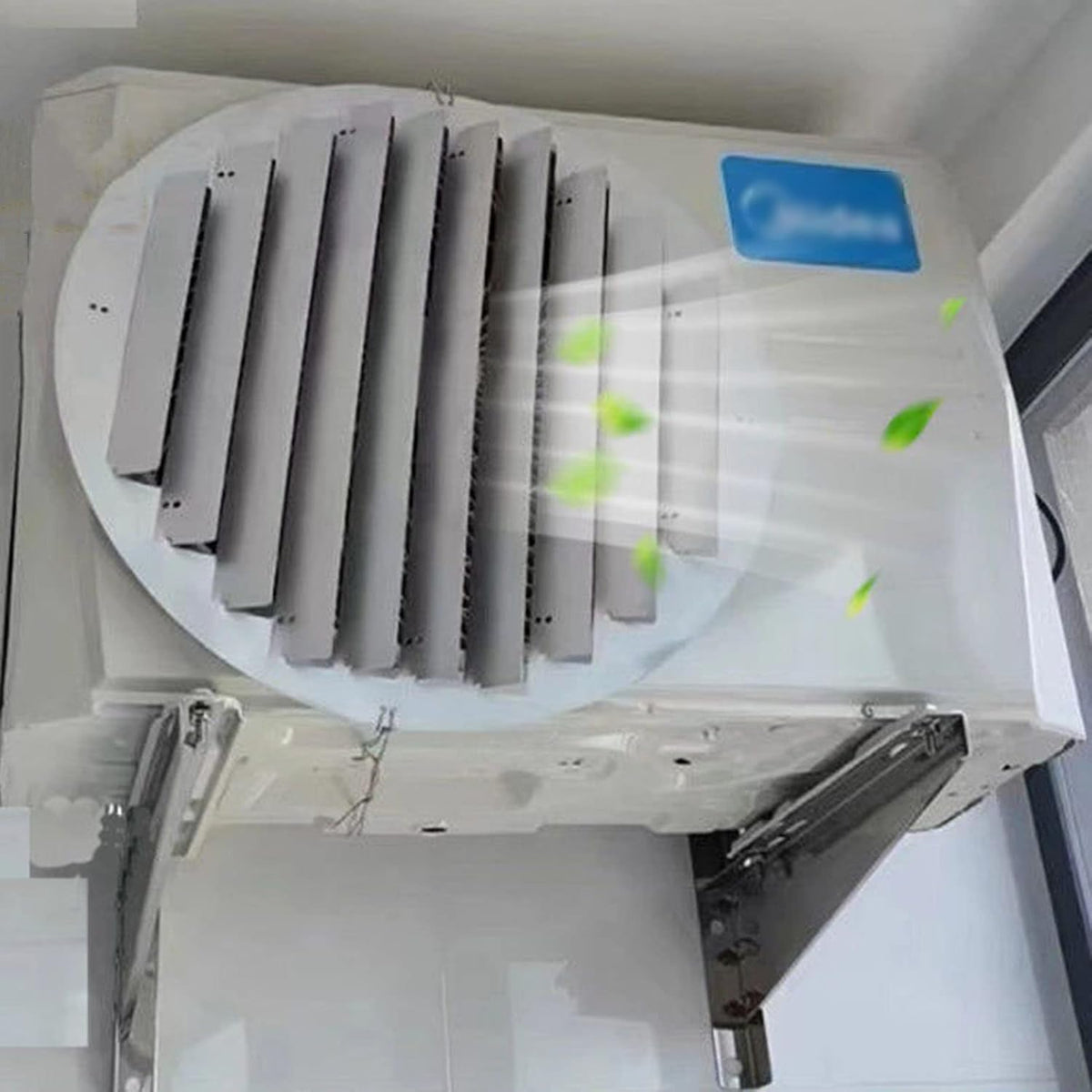  Déflecteur De Climatiseur En Acier Inoxydable Pour Unités Extérieures, écran De Clôture De Protection De Climatiseur Moderne, Couvercle De Guide D'air