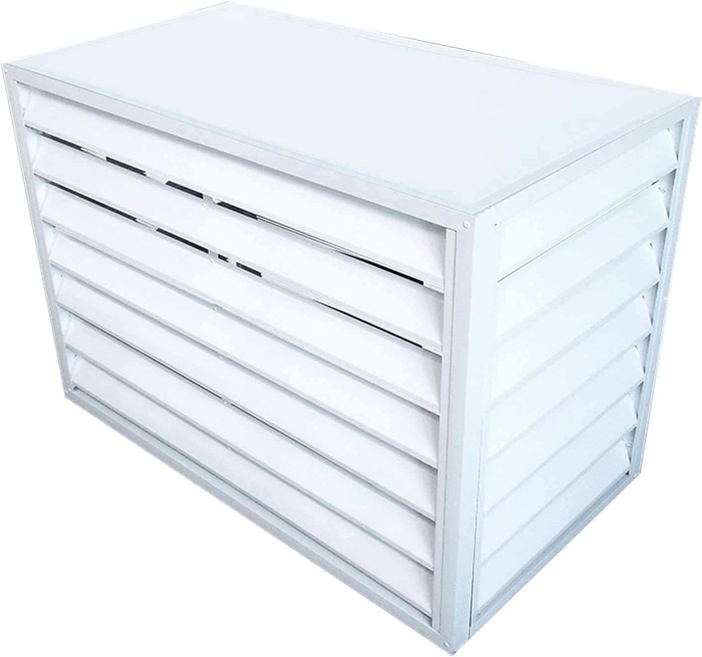  Cache-condensateur Pour Mini-Split, Clôture Pour Cacher Le Climatiseur, Cache-Tuyau Pour Mini-Split, Réduction Du Bruit, Clôture Pour Cacher Le Climatiseur, Applicable à L'unité Extérieure D