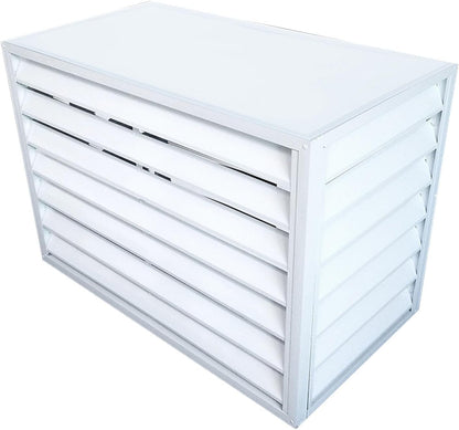  Cache-condensateur Pour Mini-Split, Clôture Pour Cacher Le Climatiseur, Cache-Tuyau Pour Mini-Split, Réduction Du Bruit, Clôture Pour Cacher Le Climatiseur, Applicable à L'unité Extérieure D
