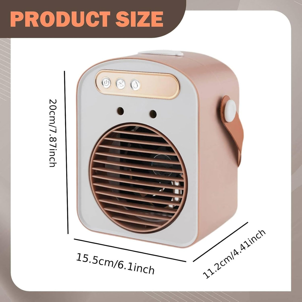  F Fityle Climatiseur Portable 2 En 1, Ventilateur De Bureau Avec Humidificateur, 3 Vitesses Réglables, Technologie Faible Bruit Pour Chambre Et Dorm