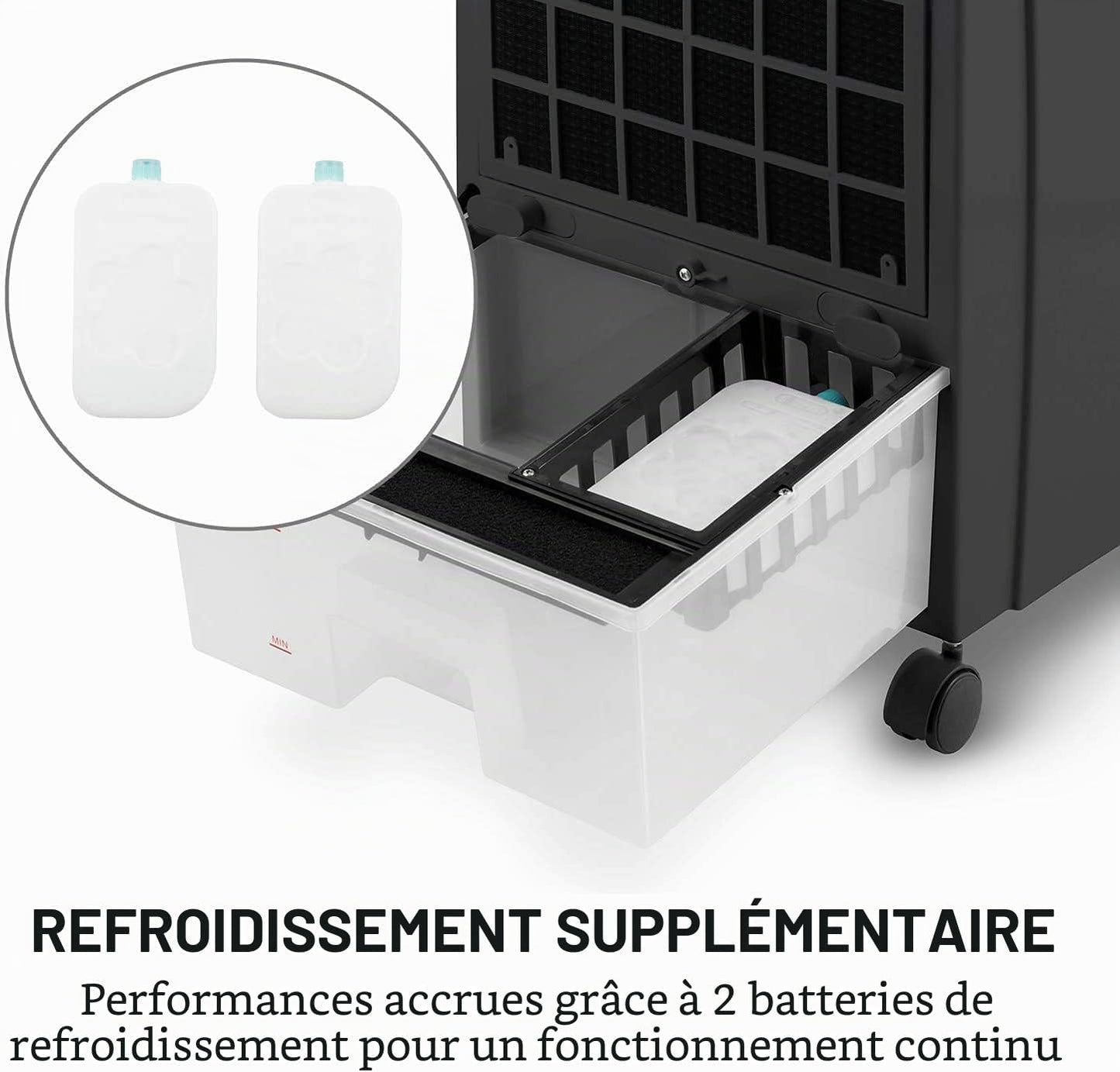  OneConcept CTR-1 Climatiseur, Rafraîchisseur D’air Et Ventilateur Pechschwarz