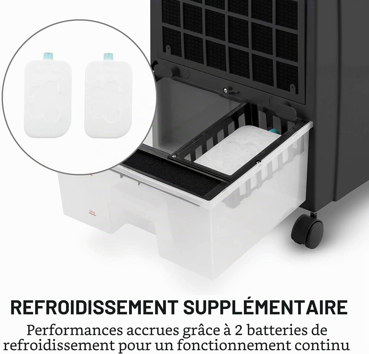  OneConcept CTR-1 Climatiseur, Rafraîchisseur D’air Et Ventilateur Pechschwarz