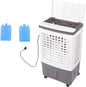  Climatiseur Par évaporation 26 L Portable 3000 M³h à Rotation Automatique 3 En 1 Avec Humidification 3 Vitesses 2 Blocs De Glace Pour La Maison, Le Bureau, Le Jardin