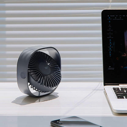  Simpeak Mini Ventilateur De Bureau USB Silencieux Et Portable Alimenté Par USB Uniquement (pas De Batterie), 3 Réglages De Vitesse, Pivotant à 360° Pour La Maison Et Les Voyages