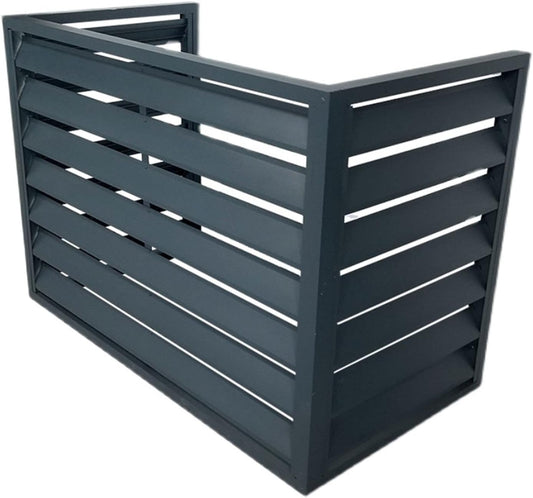 GENERIC Couvercle De Climatiseur Extérieur En Aluminium Pour Pompe à Chaleur - Clôture Pour Unités Extérieures - Protection Pour Unités De Climatisation - Résistante Aux Intempéries - Housse De CVC Extérieure