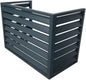 GENERIC Housse En Aluminium Pour Climatiseur – Protection Pour Pompe à Chaleur Extérieure Et Intérieure – Clôture Grise élégante Pour Dissimulation – Matériau Extérieur Résistant Aux Intempéries