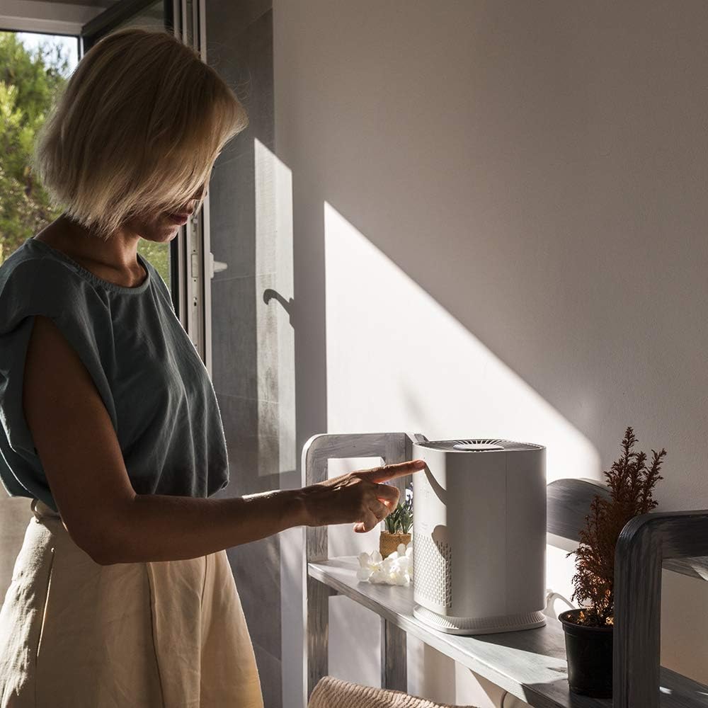  Cecotec Purificateur D'air TotalPure Connected 7500 Connected Purificateur D’air Avec 600 CADR, 200 M3 De Surface Couverte, écran LED Et Contrôle Via Wi-Fi. (1000 Handy)