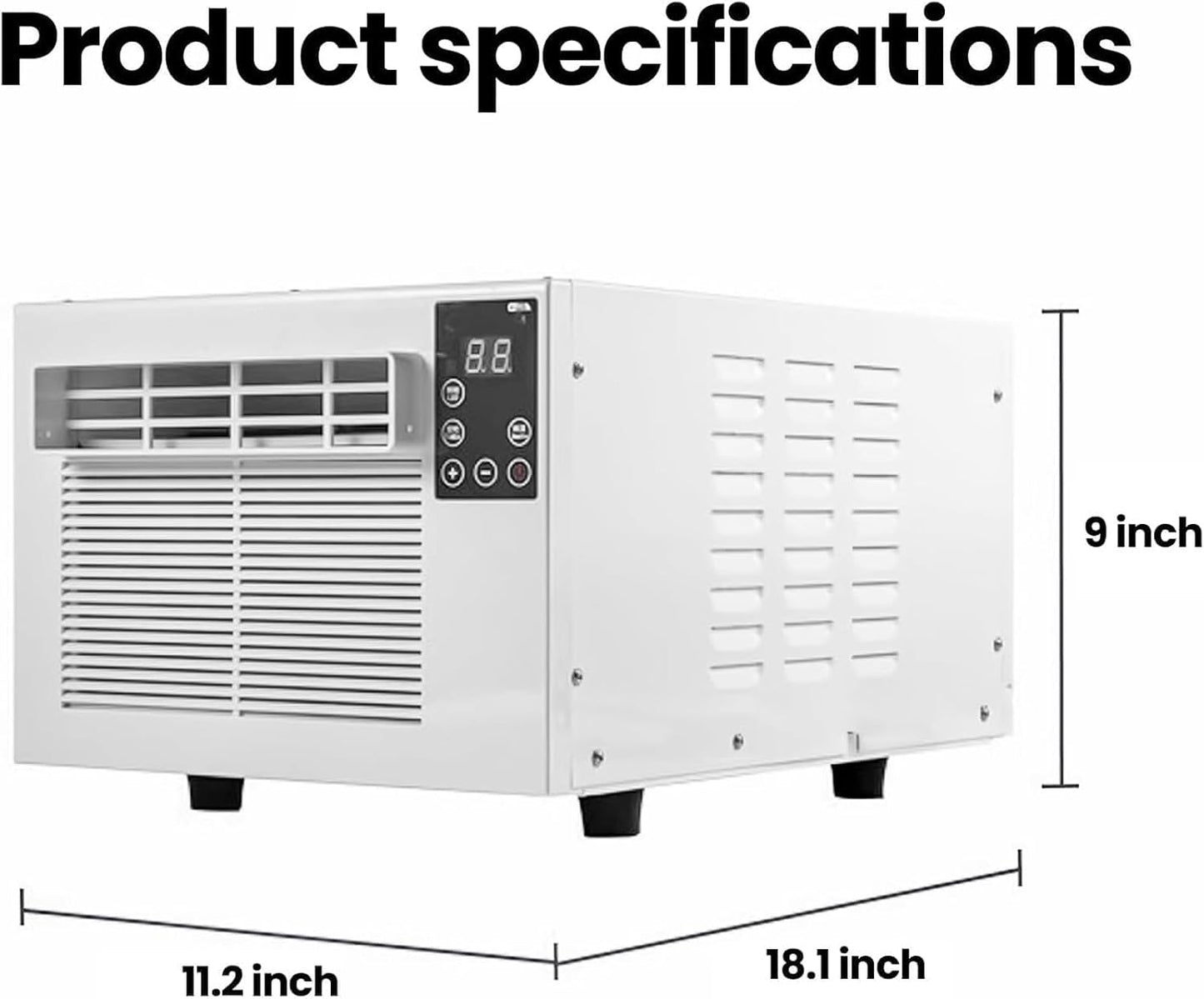 GENERIC Climatiseur Portable – Unité Mini Climatiseur 3-en-1 à Refroidissement Rapide Avec Ventilateur Et Déshumidificateur, Climatiseur Compact Sans Installation Pour Chambre, Cuisine, Bureau à Domicile