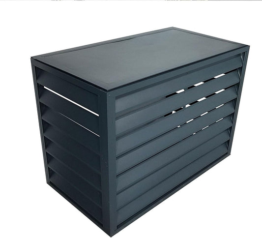 GENERIC Housse De Climatiseur Robuste En Aluminium Pour Mini Unités Séparées - Protection Antivol, Réduction Du Bruit, Résistant Aux Intempéries Pour Une Utilisation En Intérieur/extérieur (couleur : Gris)
