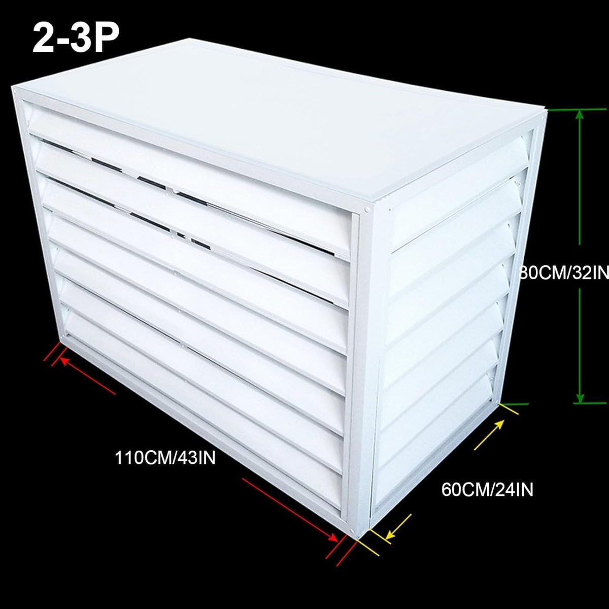  Cache-condensateur Pour Mini-Split, Clôture Pour Cacher Le Climatiseur, Cache-Tuyau Pour Mini-Split, Réduction Du Bruit, Clôture Pour Cacher Le Climatiseur, Applicable à L'unité Extérieure D