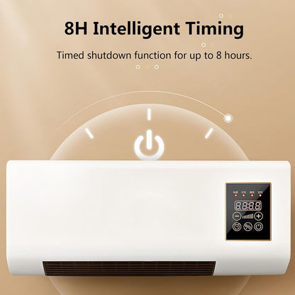  Climatiseur Portable Mural 2000W Avec Télécommande - Chauffage De Refroidissement AC Unité Pour La Chambre De Bureau à Domicile, Fonction De Synchronisation Intelligente