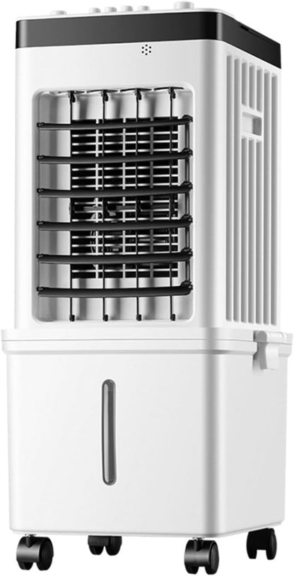 GENERIC Refroidisseur évaporatif Mobile 75W, Réservoir 15L, Oscillation 90°, Télécommande, 3 Modes, économie De Calme Et D'énergie Pour Les Chambres Et Le Bureau