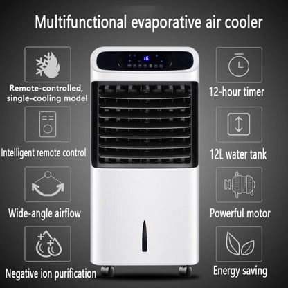  Refroidisseur D'air Ventilateur Humidificateur Climatiseur Mobile Portable Avec 3 Modes 3 Vitesses 8h Minuterie Et 60° Oscillant Réservoir Ventilateur De Circulation D'air Avec 2 Blocs Réfrigérants