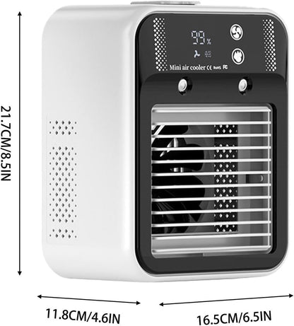  Climatiseurs Portables Pour Pièces, Ventilateurs Silencieux Rafraîchissants, Ventilateur Climatiseur Portable 2 Vitesses, Maison, Chambre, Bureau, Garage, Bureau, Cuisine, Dortoir