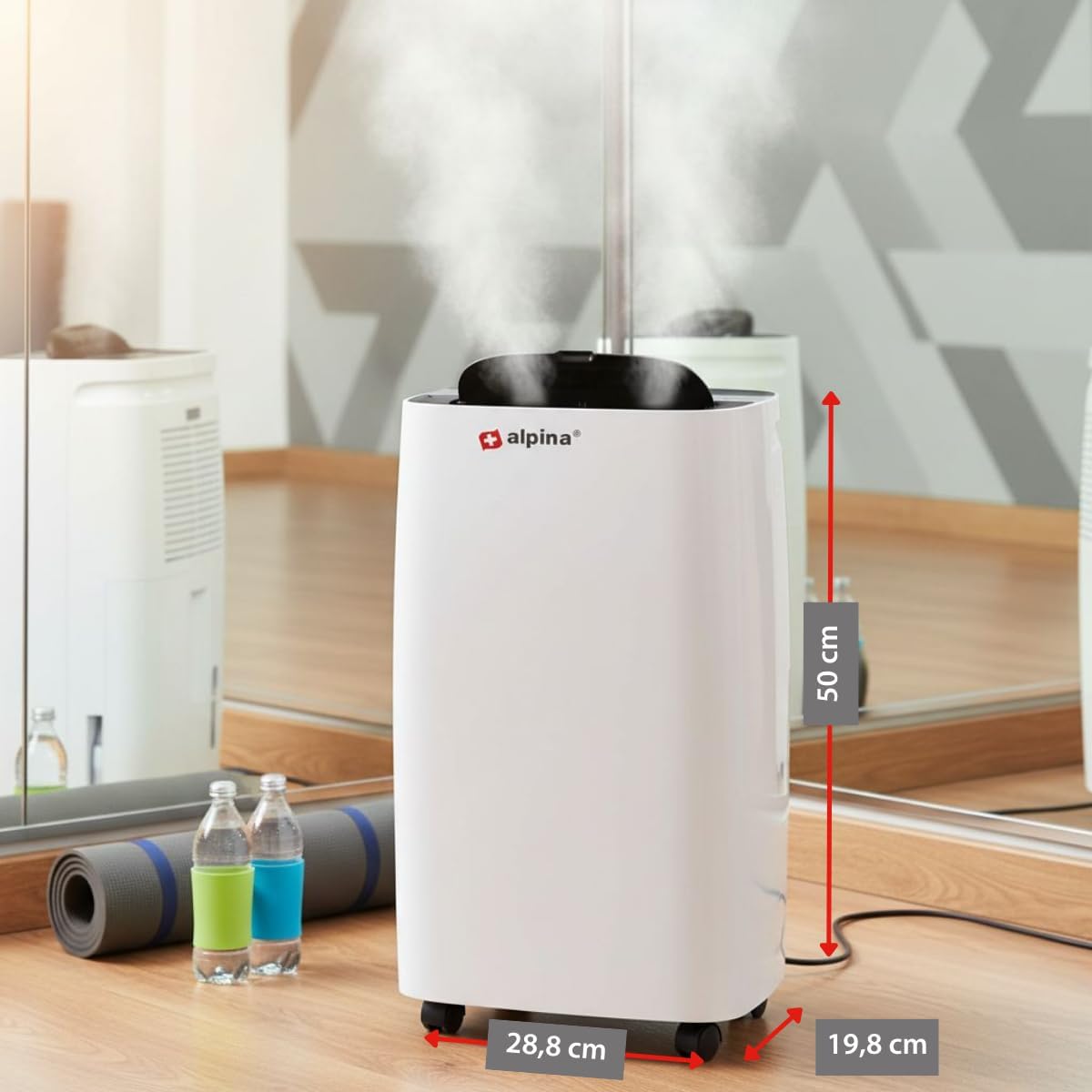  Alpina Déshumidificateur D’Air – Déshumidificateur D Air Anti Moisissure Et Anti Humidité Pour Maison Jusqu’à 20m² – Absorbeur D’Humidité Électrique – Absorbeur D’Odeur – Déshumidificateurs Compact
