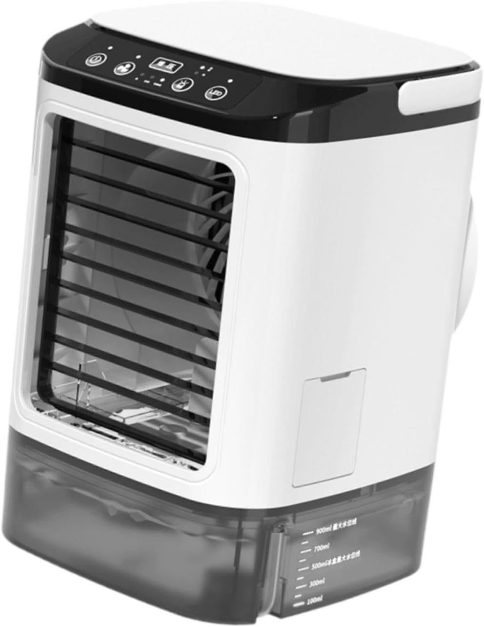  Climatiseur Portable, Ventilateur Climatisation à 3 Réglables, Petit Ventilateur Refroidissement Pour Chambre, Dortoir Ou Bureau, Sans Brume
