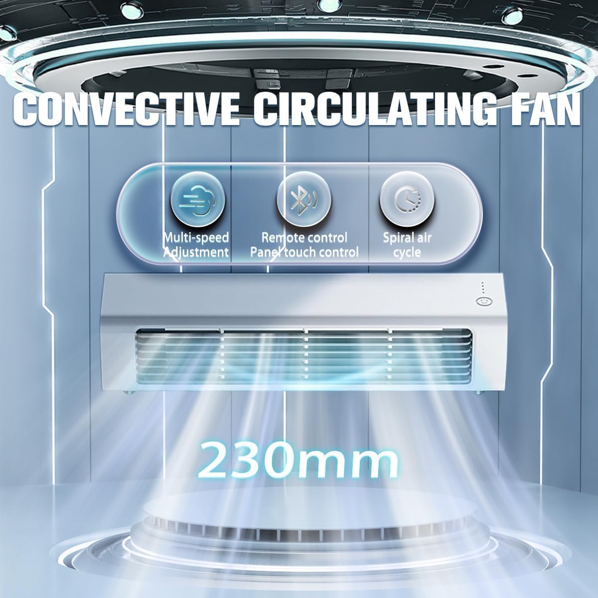 GENERIC Qinux Breezamax, Petit Refroidisseur De Climatiseur, Ventilateur De Refroidissement D'air Portable Rechargeable Avec Télécommande, 3 Vitesses Et Oscillation à 60 °, Pour Bureau De Chambre à Cou White