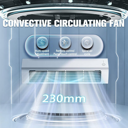 GENERIC Qinux Breezamax, Petit Refroidisseur De Climatiseur, Ventilateur De Refroidissement D'air Portable Rechargeable Avec Télécommande, 3 Vitesses Et Oscillation à 60 °, Pour Bureau De Chambre à Cou White